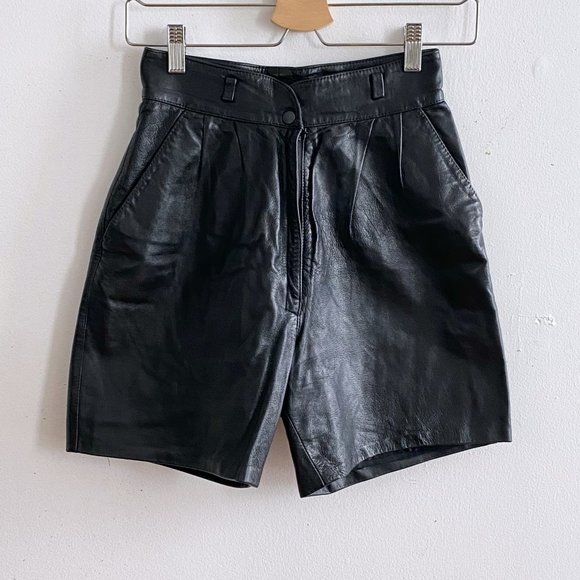 【mnem】Reverie leather short pants Totally Edgy Faux Leather Shorts | Windsor